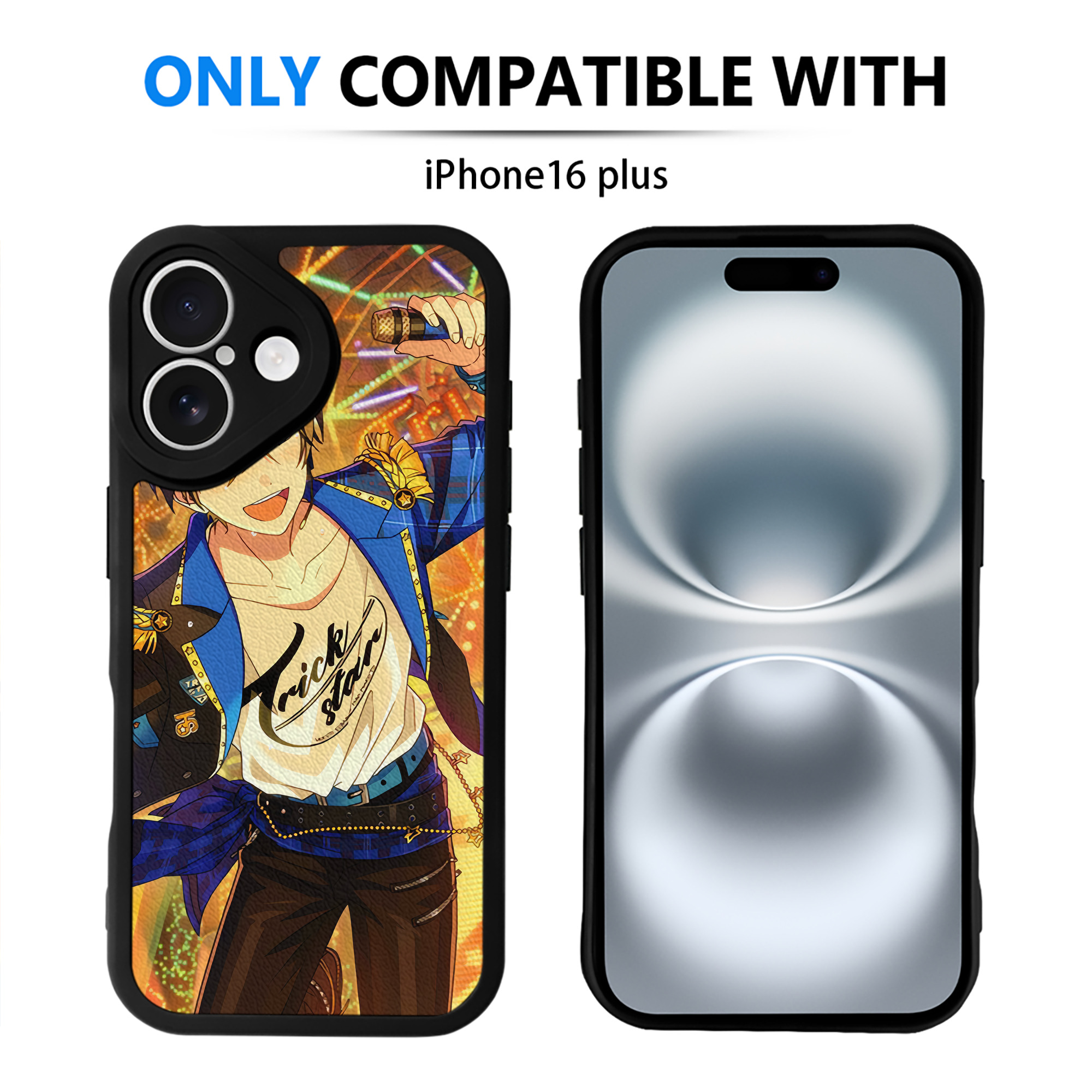 （画像用） あんさんぶるスターズ! Ensemble Stars 【iPhone 16シリーズ対応】シリコンスマホケース（レザー調） 材質：シリコン